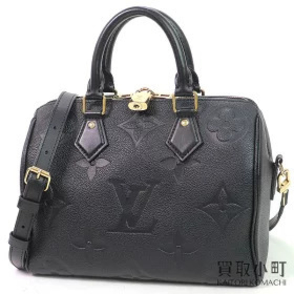 Louis Vuitton Speedy Bandoulire Monogram Empreinte Noir Black Boston Bag